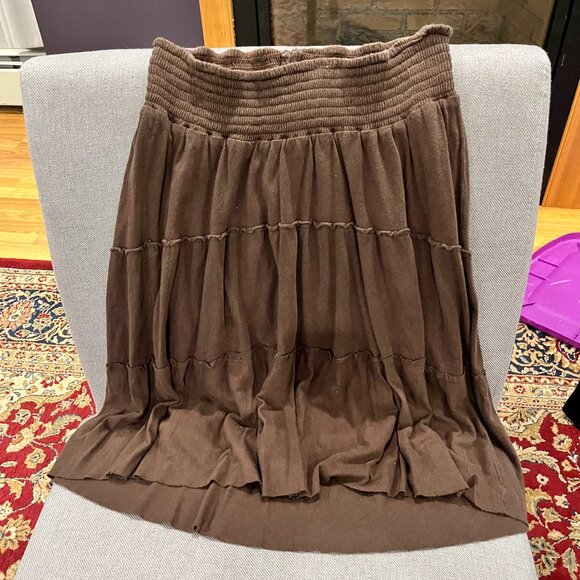 Cotton Blend Maternity Skirt - Picture 1 of 2